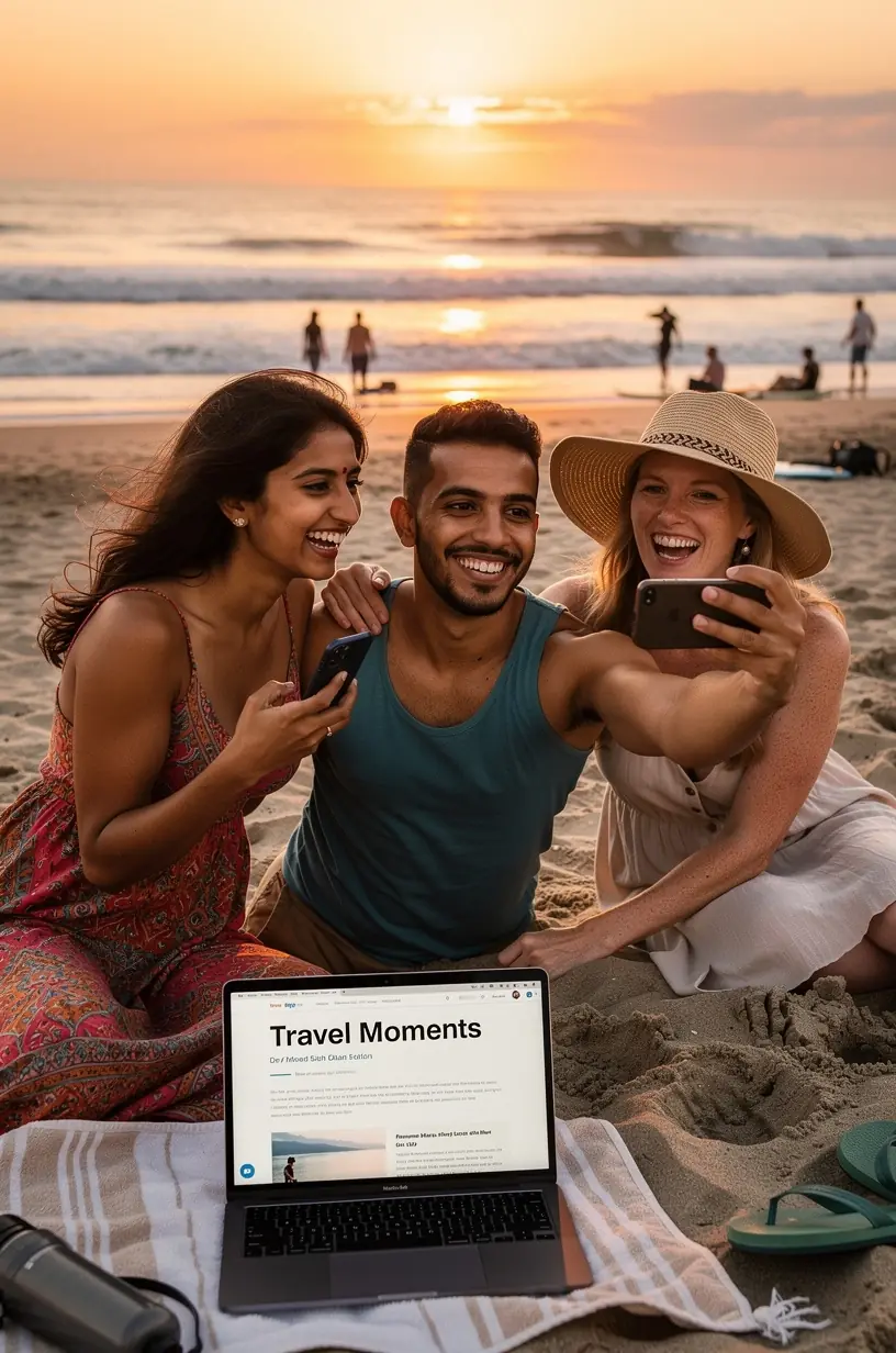 Inclusive neighborhood event with diverse community members.