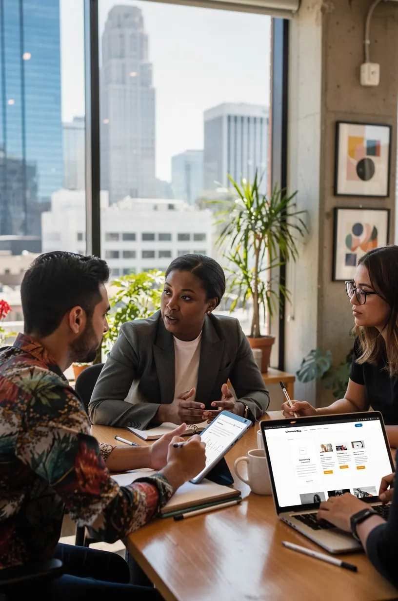 Modern office environment